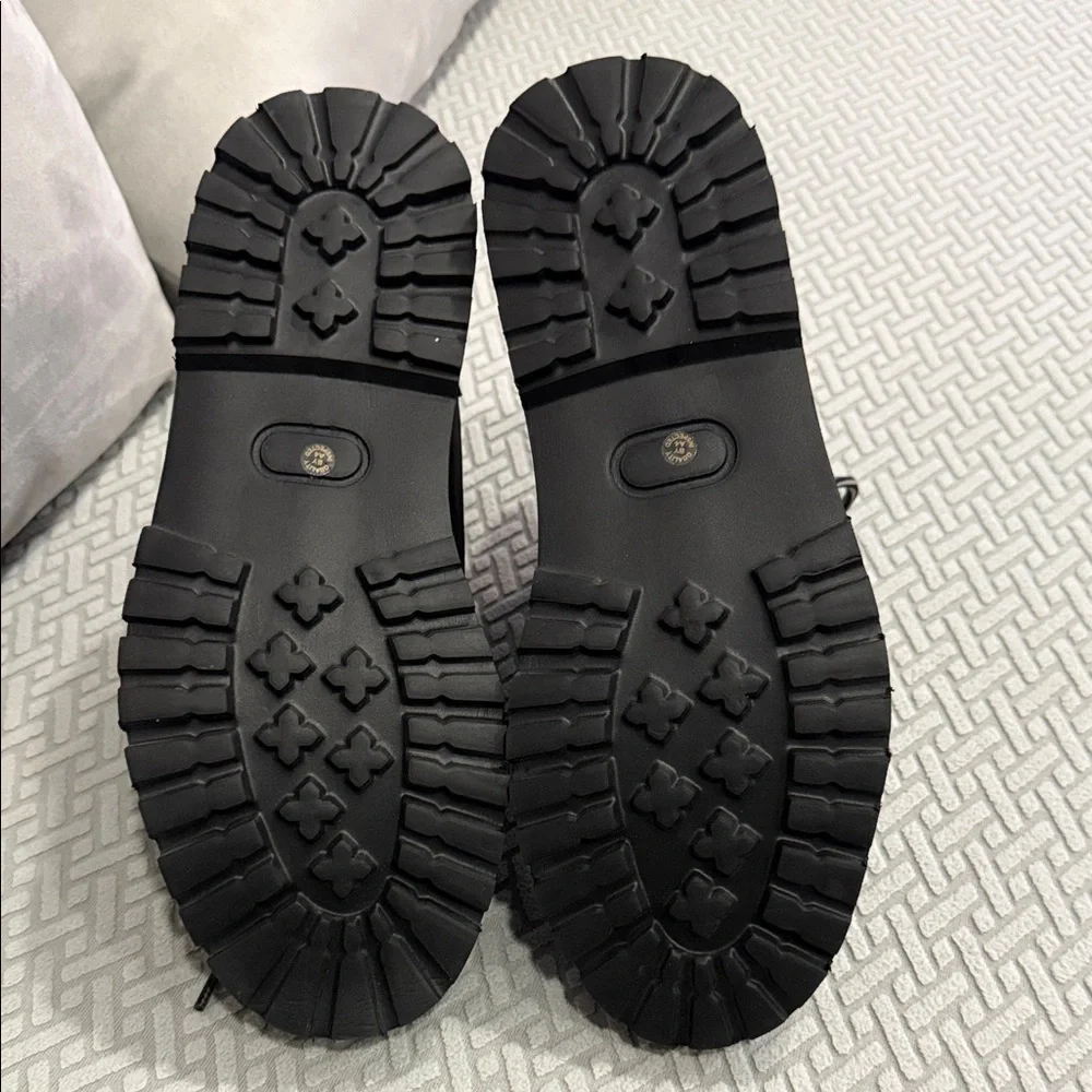 Big Mac Steel Toe Boots Size 7M Black Memory Foam Oil Sleep Resistant Light